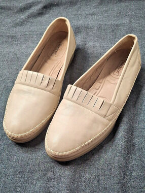 Rockport Leather Loafers Beige US 9 W